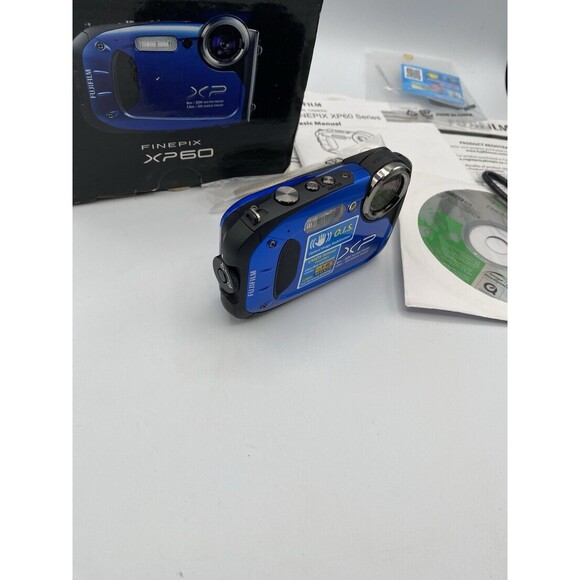 Digital FUJIFILM FinePix XP60 Waterproof Camera TESTED W/Charger Cord No Battery - Picture 2 of 9